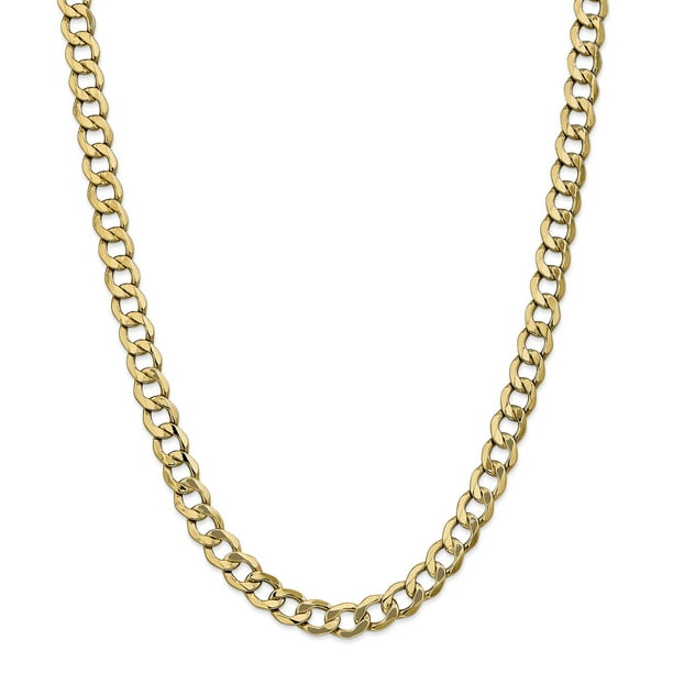 14K White Gold .9mm Curb Pendant Chain 24 Inch 14K White Gold .9mm Curb Pendant Chain 24 Inch
